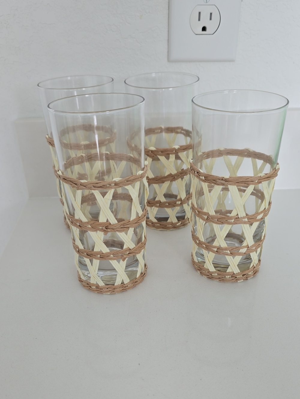 Amanda Lindroth White Island Drinking Glasses - Set of 4